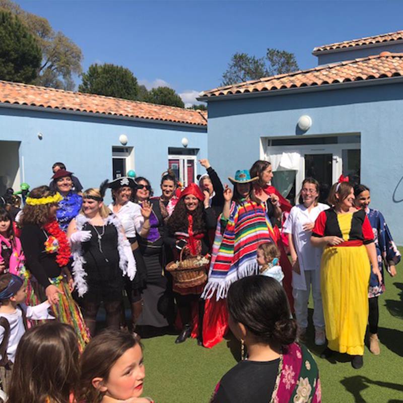 L'équipe au carnaval